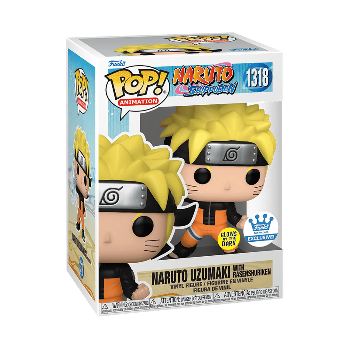 Funko Pop! Naruto Uzumaki with Rasenshuriken (Glows in the dark) #1318 Funko Shop - Naruto Shippuden 1