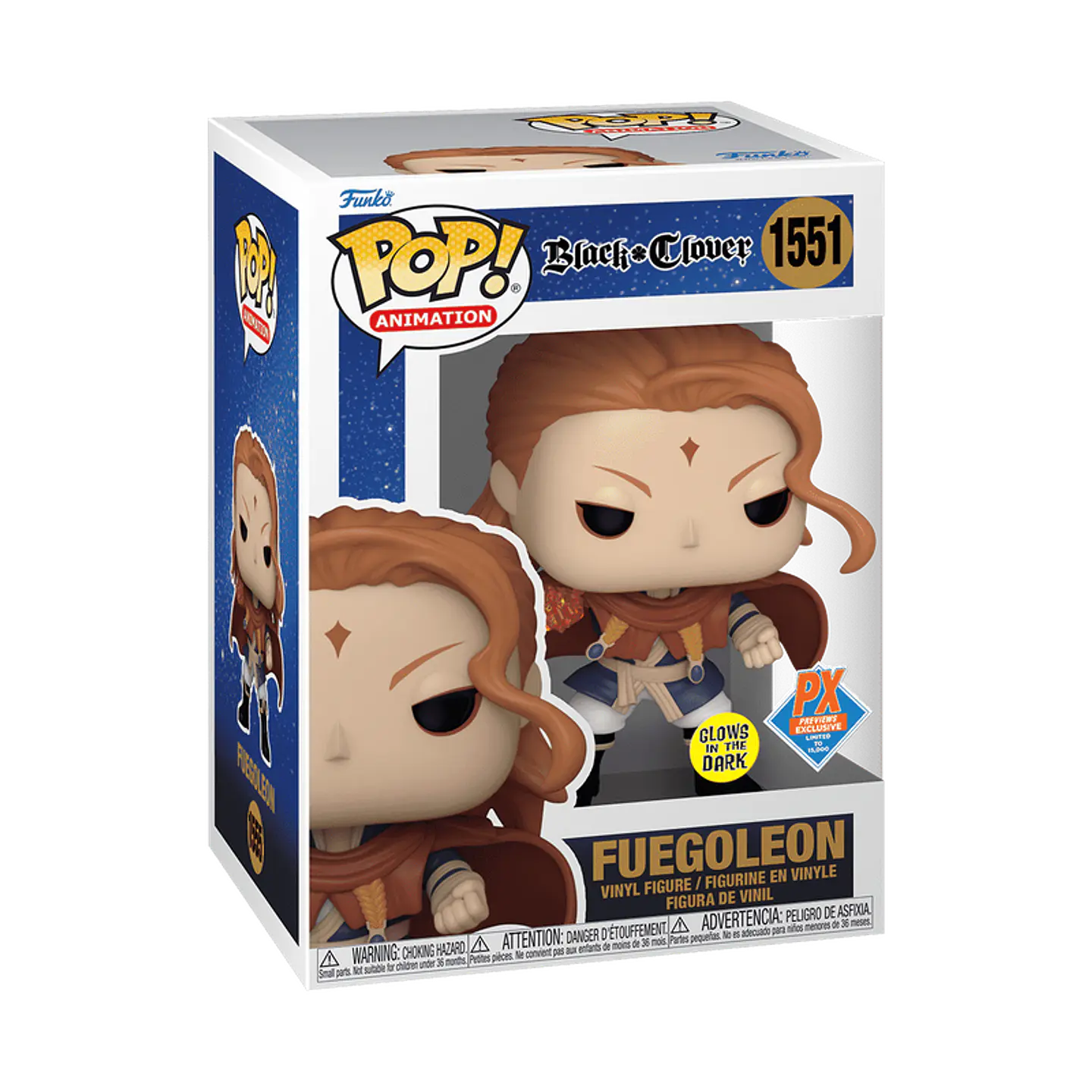 Funko Pop! Fuegoleon (Glows in the dark) #1551 PX Previews - Black Clover 1