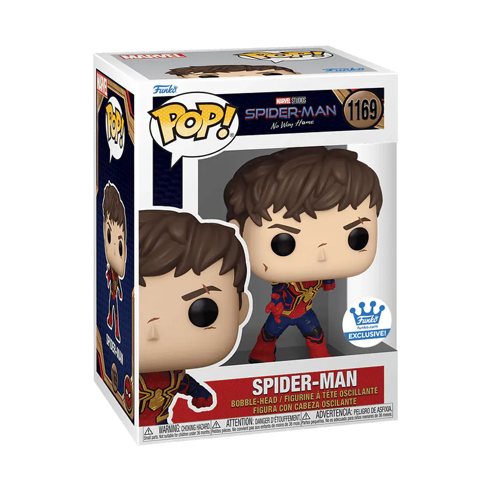Funko Pop! Spider-Man (Unmasked) #1169 Funko Shop - Marvel: Spiderman No Way Home 1