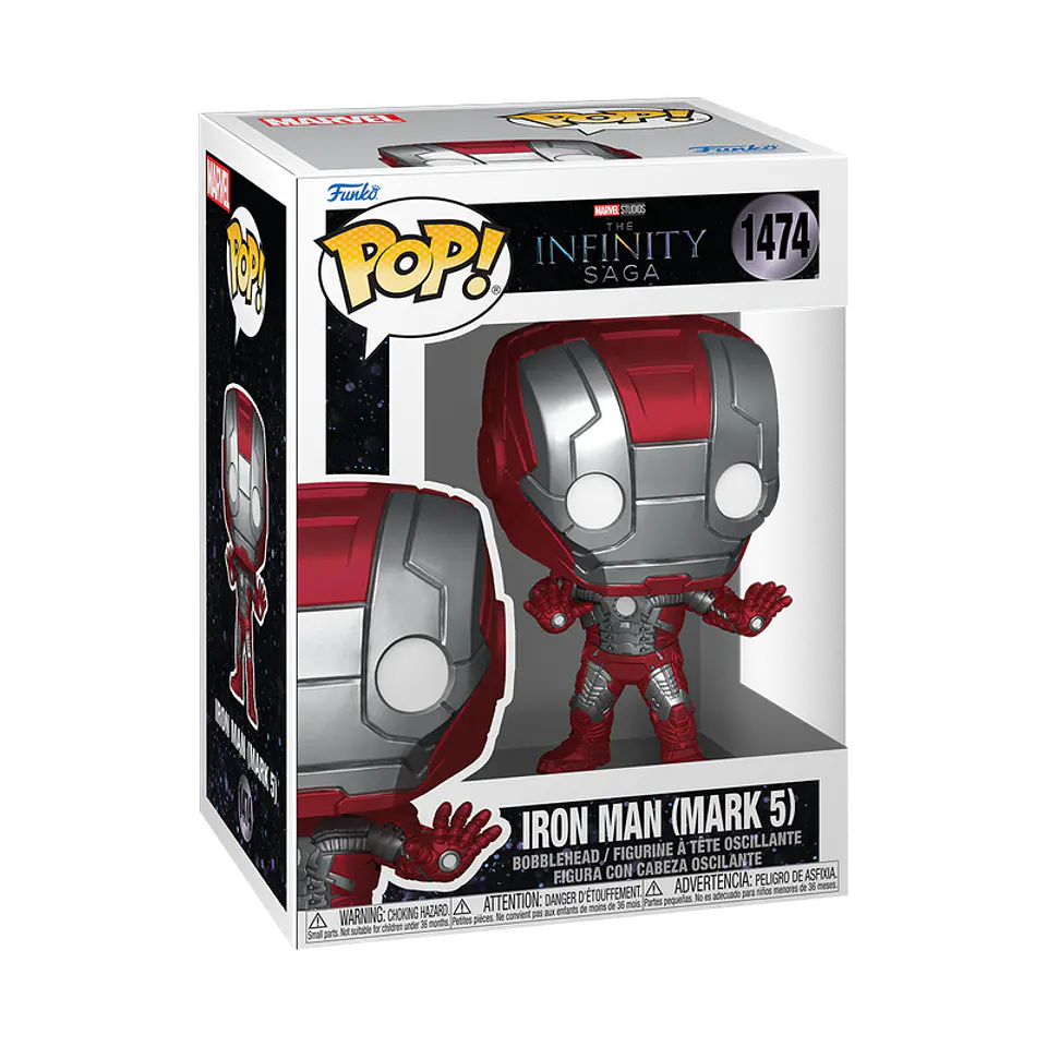 Funko Pop! Iron Man (Mark 5) #1474 - Marvel: Infinity Saga 1