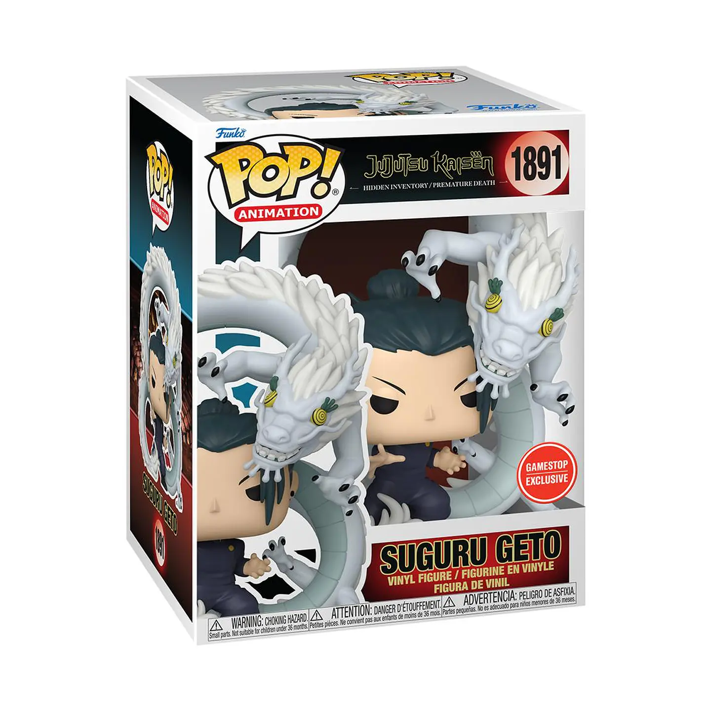 Funko Pop! Premium: Suguru Geto with Cursed Spirit Dragon #1882 GameStop - Jujutsu Kaisen 1