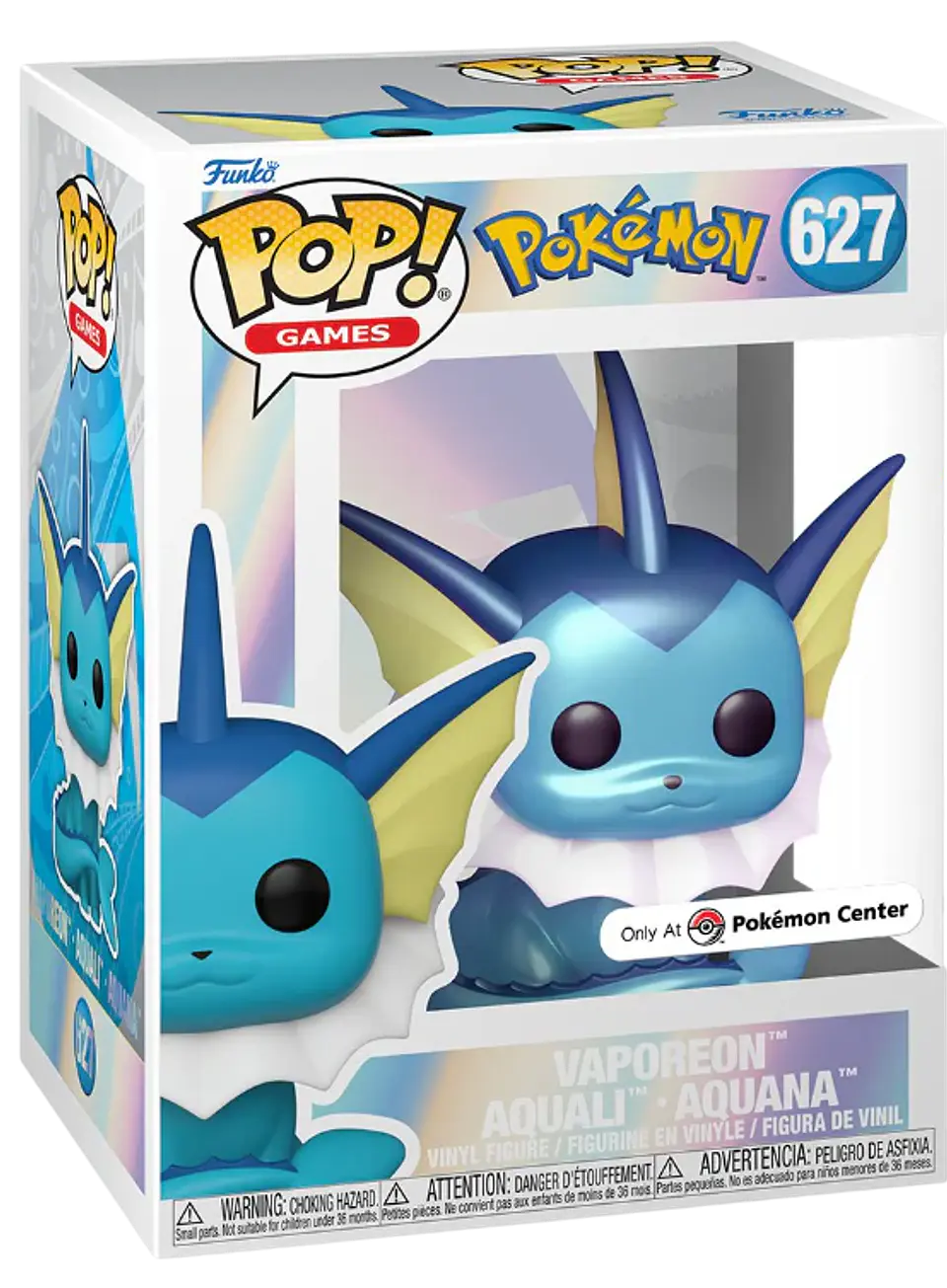 Funko Pop! Vaporeon (Pearlescent) #627 Only At Pokémon Center - Pokémon 1
