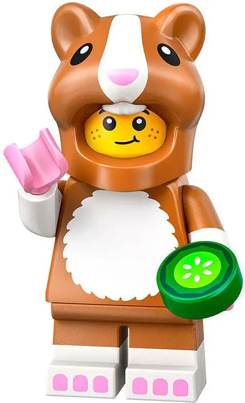 Lego Minifigura: Fan con Disfraz de Hámster - Serie 27