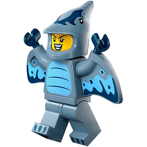 Lego Minifigura: Fan con Disfraz de Pterodáctilo - Serie 27