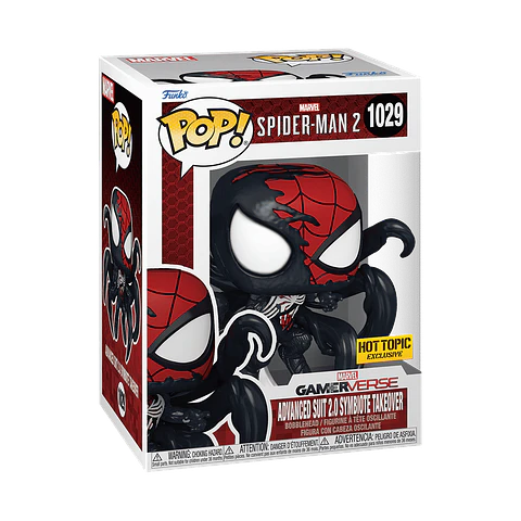 Funko Pop! Advanced Suit 2.0 Symbiote Takeover #1029 Hot Topic  - Marvel: Spiderman 2