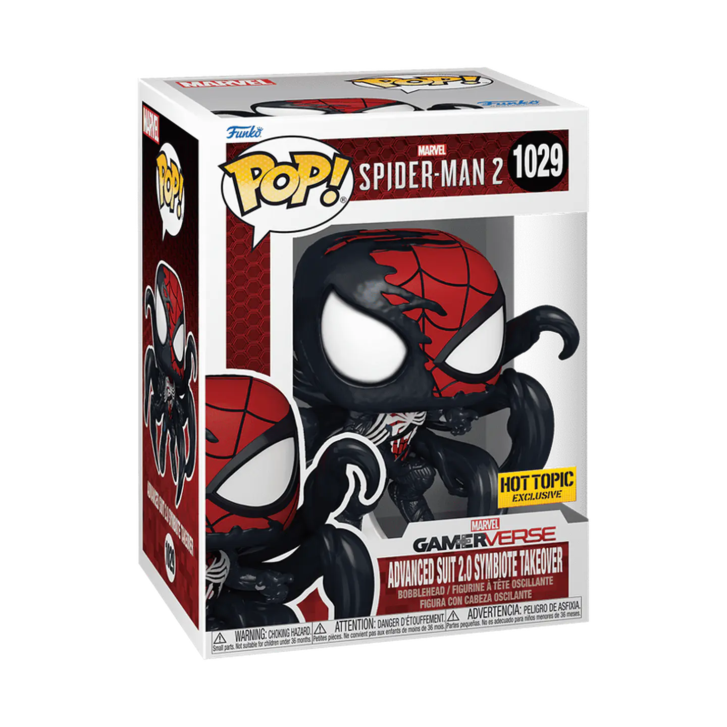 Funko Pop! Advanced Suit 2.0 Symbiote Takeover #1029 Hot Topic  - Marvel: Spiderman 2 1