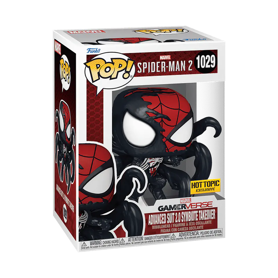 Funko Pop! Advanced Suit 2.0 Symbiote Takeover #1029 Hot Topic  - Marvel: Spiderman 2 1