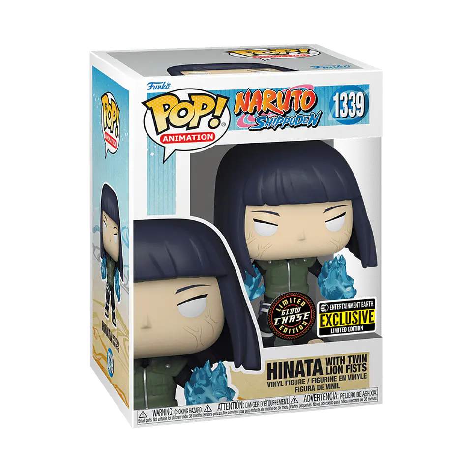 Funko Pop! Hinata With Twin Lion Fists (GLOW CHASE) #1339 Entertainment Earth - Naruto Shippuden 1