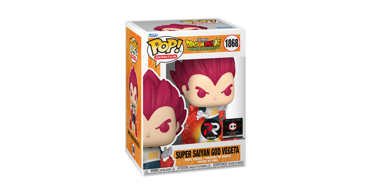 Funko Pop! Super Saiyan God Vegeta #1868 Chalice DBZ