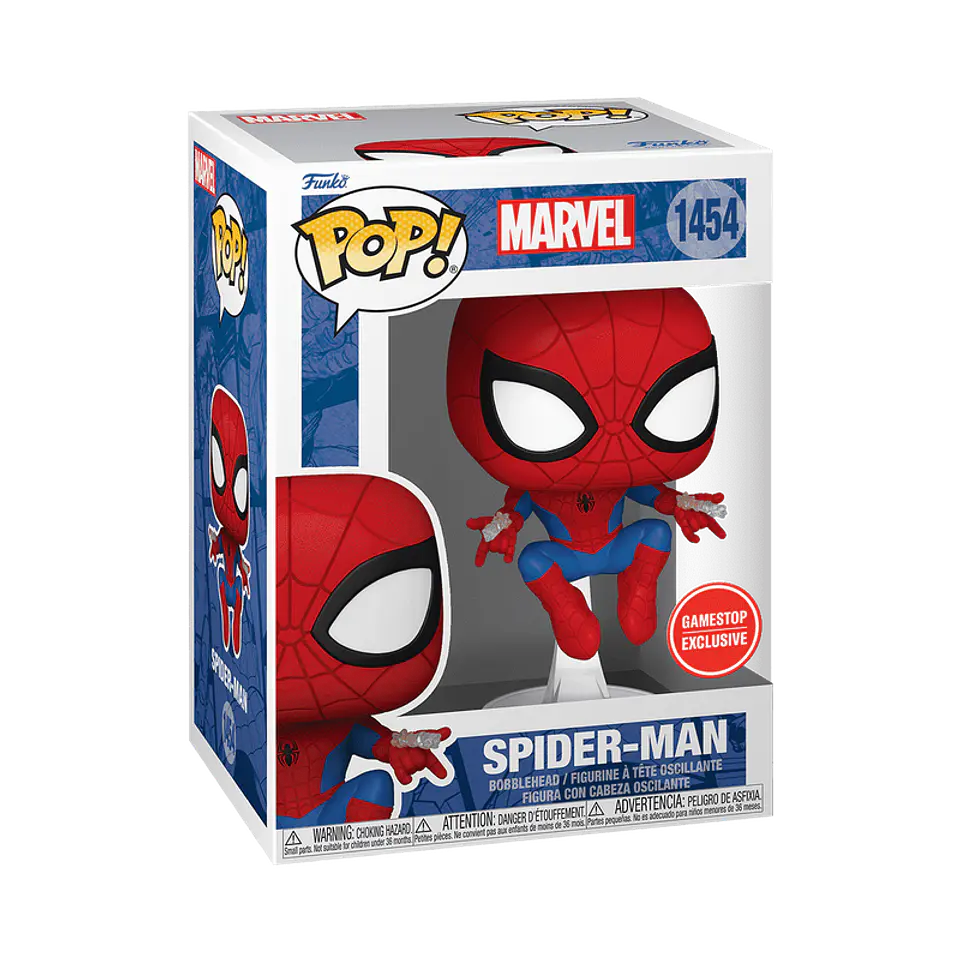 Funko Pop! Spider-Man (Swinging) #1454 GameStop - Marvel: Spiderman 1