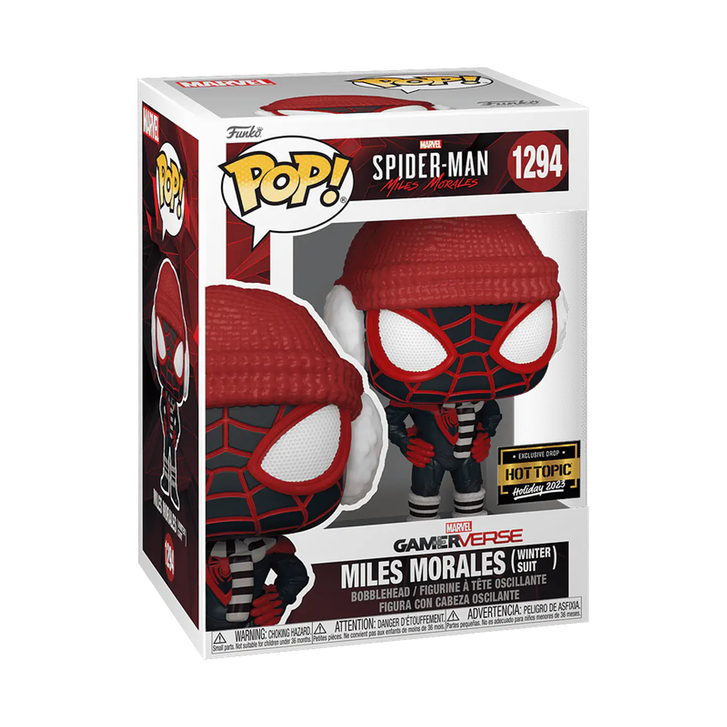 Funko Pop! Miles Morales (Winter Suit) #1294 Hot Topic - Marvel Gamerverse: Spider-Man Miles Morales 1