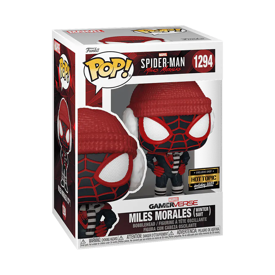 Funko Pop! Miles Morales (Winter Suit) #1294 Hot Topic - Marvel Gamerverse: Spider-Man Miles Morales 1