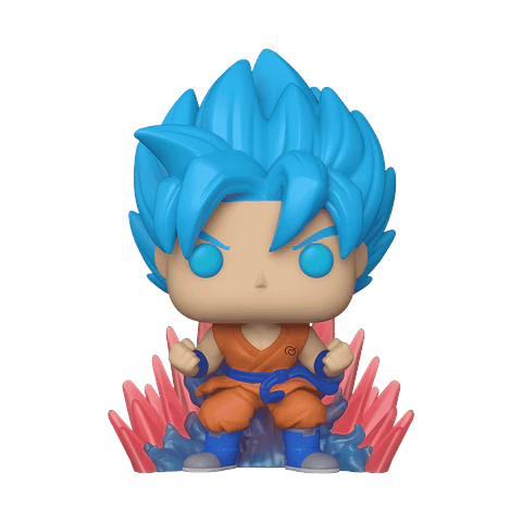 Funko Pop! SSGSS Goku (Kaio-Ken Times Twenty) (Glows in the dark) #1256 BoxLunch - Dragon Ball Super 