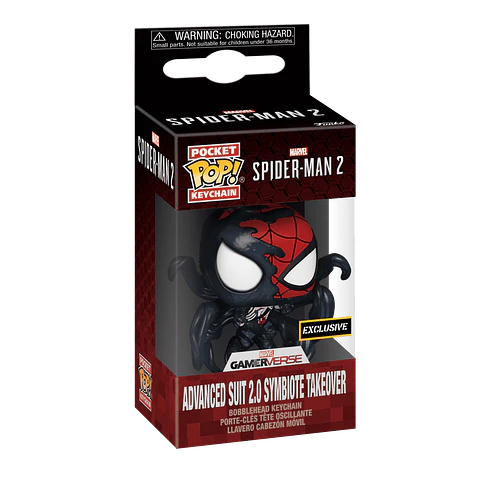 Llavero Advanced Suit 2.0 Symbiote Takeover Pocket POP! - Marvel Gamerverse: Spider-Man 2