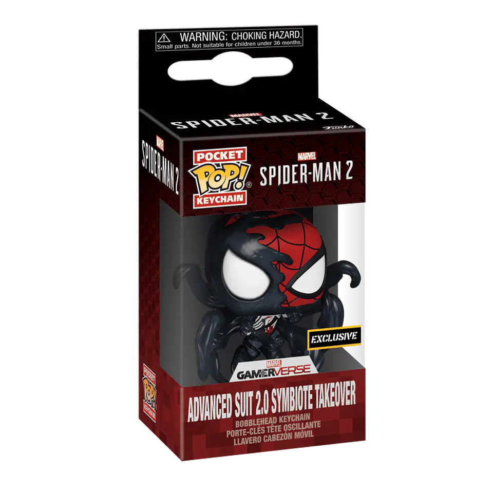 Llavero Advanced Suit 2.0 Symbiote Takeover Pocket POP! - Marvel Gamerverse: Spider-Man 2 1