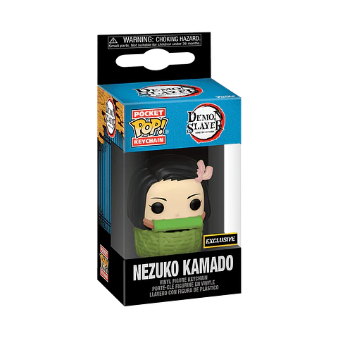 Llavero Nezuko Kamado in basket Pocket POP! - Demon Slayer