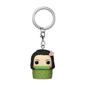 Llavero Nezuko Kamado in basket Pocket POP! - Demon Slayer