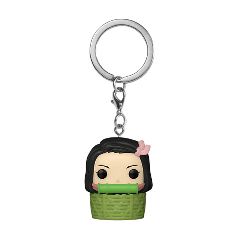 Llavero Nezuko Kamado in basket Pocket POP! - Demon Slayer