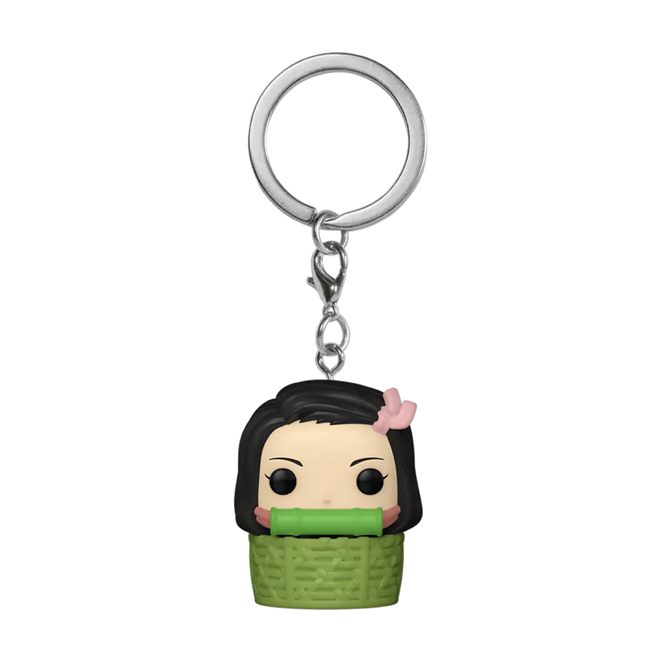 Llavero Nezuko Kamado in basket Pocket POP! - Demon Slayer 2