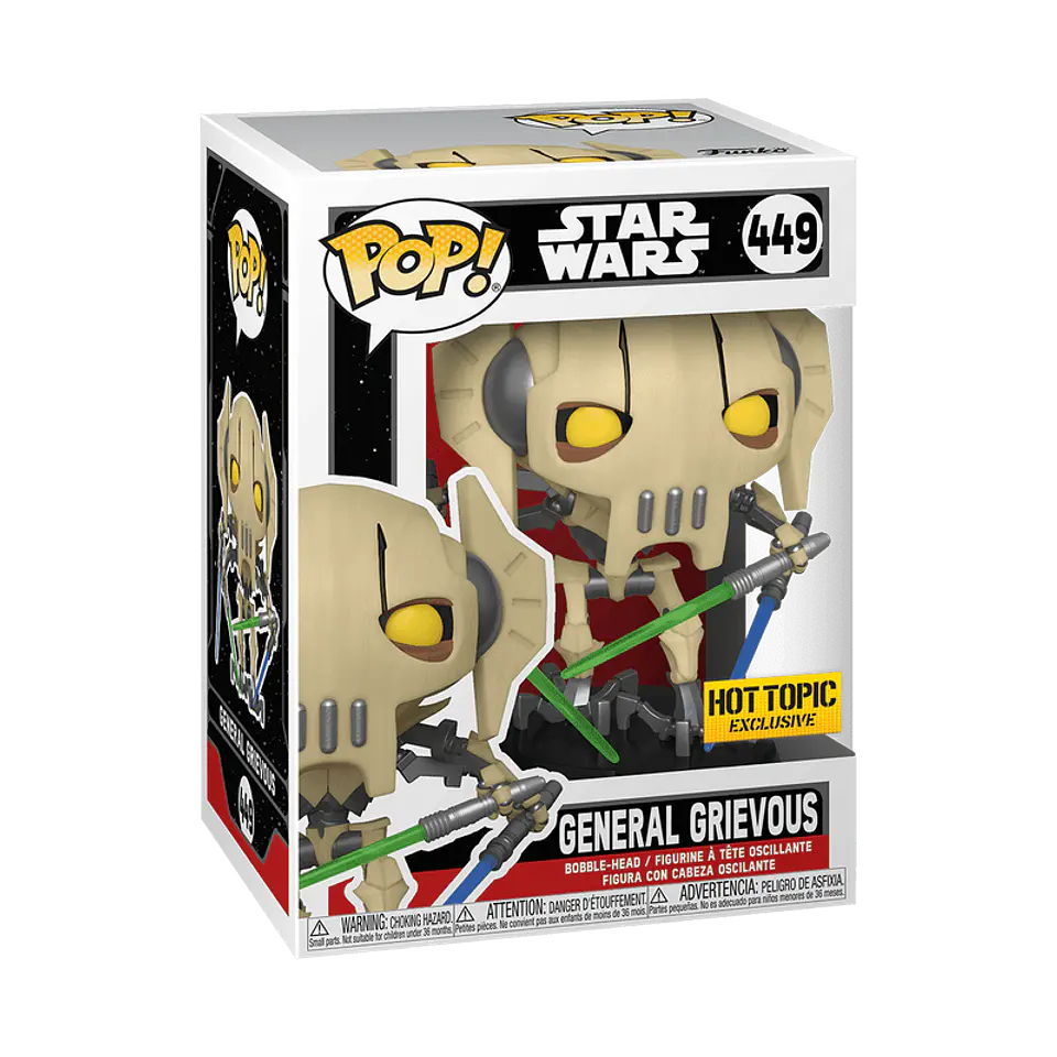 Funko Pop! General Grievous #449 Hot Topic - Star Wars 1
