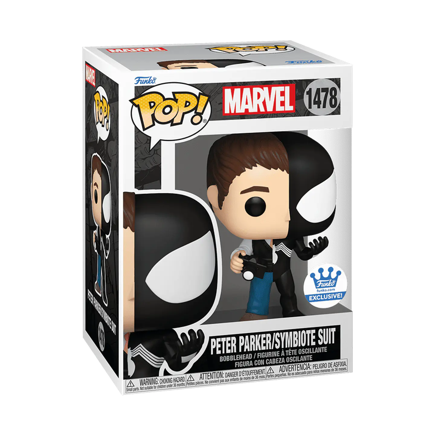 Funko Pop! Peter Parker/ Symbiote Suit #1478 Funko Shop Exclusive - Marvel: Spiderman 1