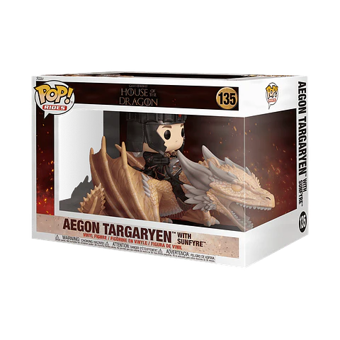 Funko Pop! Deluxe: Aegon Targaryen with Sunfyre #135 - House Of The Dragon
