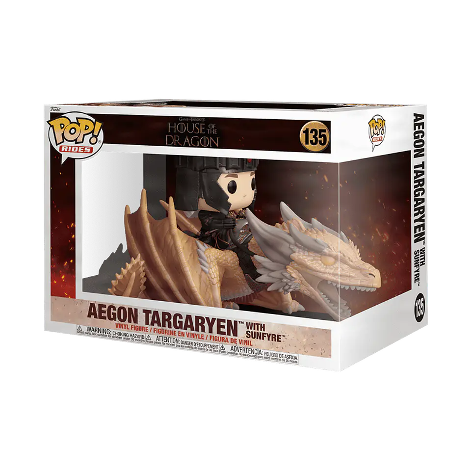 Funko Pop! Deluxe: Aegon Targaryen with Sunfyre #135 - House Of The Dragon 1