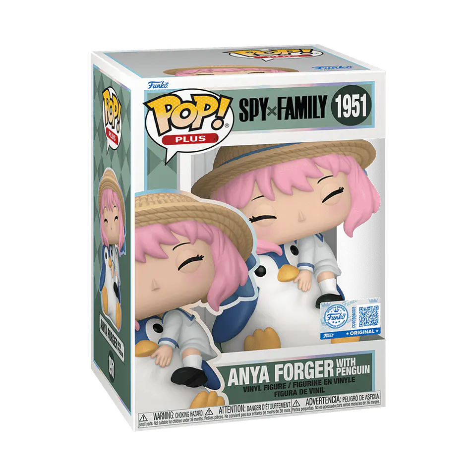 [PRE-VENTA] Funko Pop! Plus: Anya Forger with penguin #1951 Amazon - Spy x Family 1