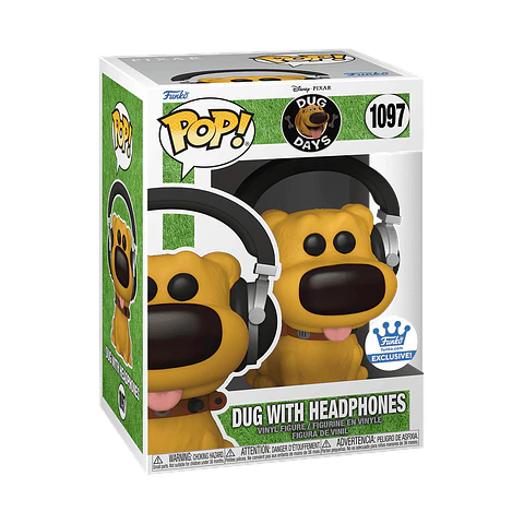 Funko Pop! Dug with headphones #1097 Funko Shop Exclusive - Disney: Dug Days