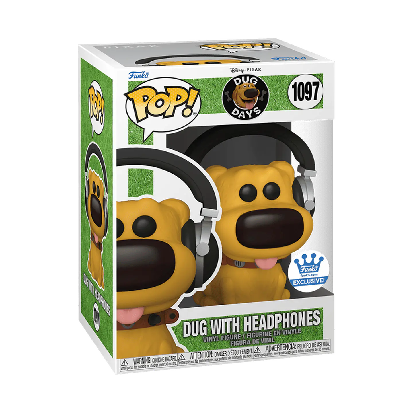 Funko Pop! Dug with headphones #1097 Funko Shop Exclusive - Disney: Dug Days 1