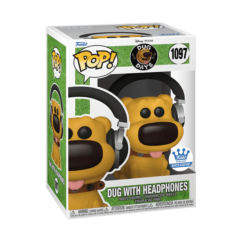 Funko Pop! Dug with headphones #1097 Funko Shop Exclusive - Disney: Dug Days 1