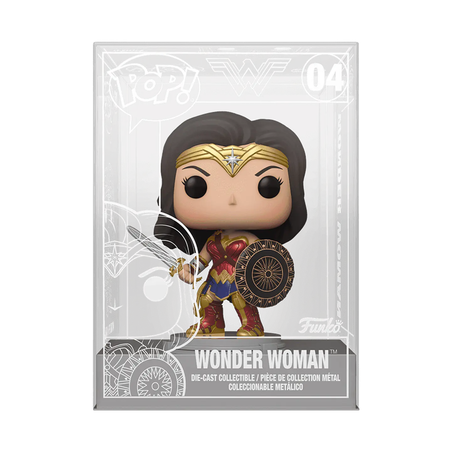 Funko Pop! Die-Cast: Wonder Woman (con espada y escudo) #04 Funko Shop Exclusive - Wonder Woman 2