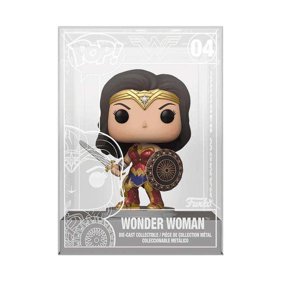Funko Pop! Die-Cast: Wonder Woman (con espada y escudo) #04 Funko Shop Exclusive - Wonder Woman 2