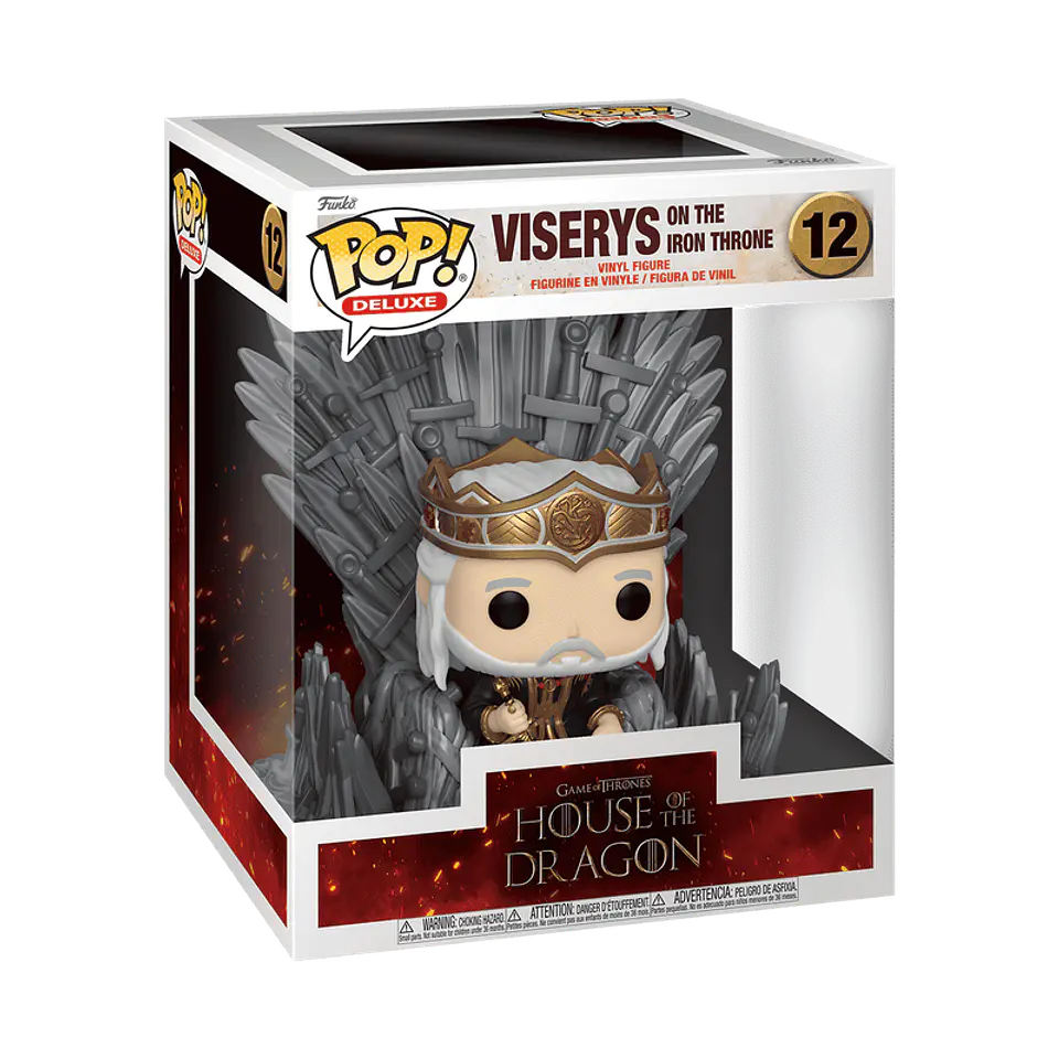 Funko Pop! Deluxe: Viserys on the Iron throne #12 - House Of The Dragon 1