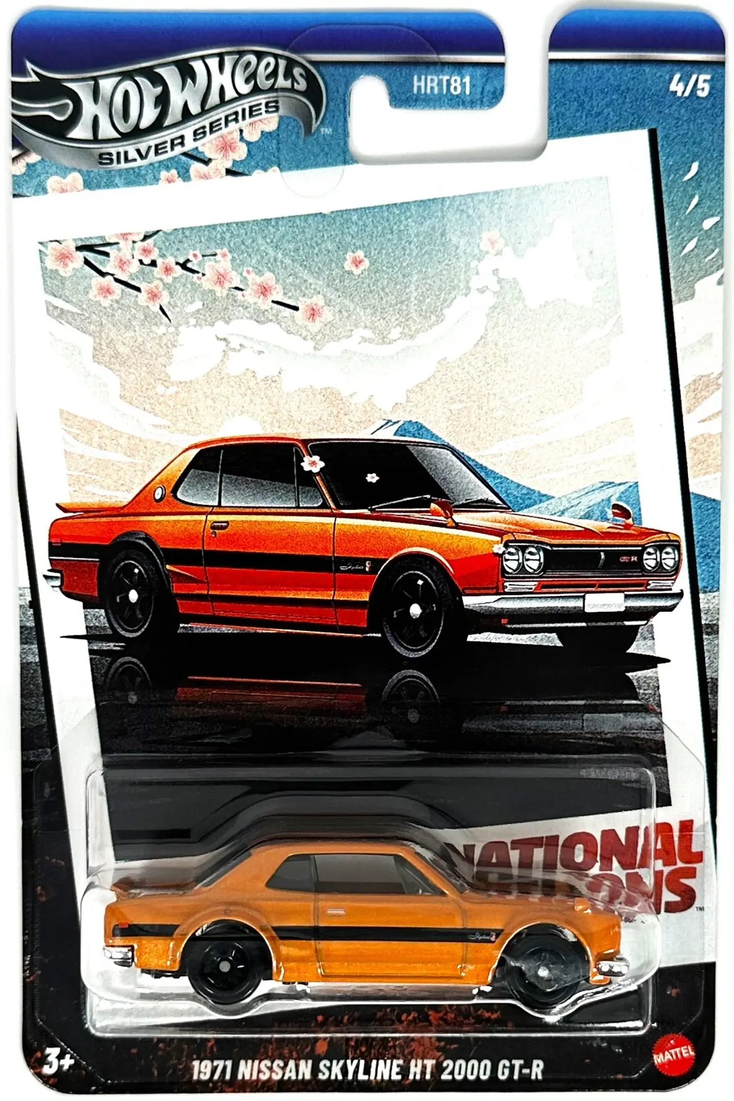 Hot Wheels: 1971 Nissan Skyline HT 2000 GT-R - Silver Series National Icons 1