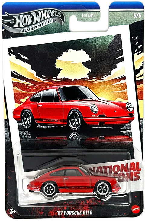 Hot Wheels: '67 Porsche 911 R - Silver Series National Icons