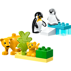 LEGO 10442: Familias de la Fauna Salvaje: Pingüinos y Leones