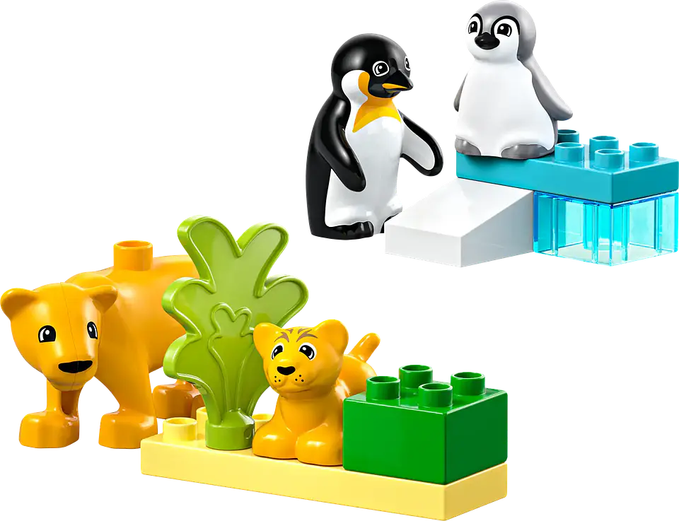 LEGO 10442: Familias de la Fauna Salvaje: Pingüinos y Leones 2
