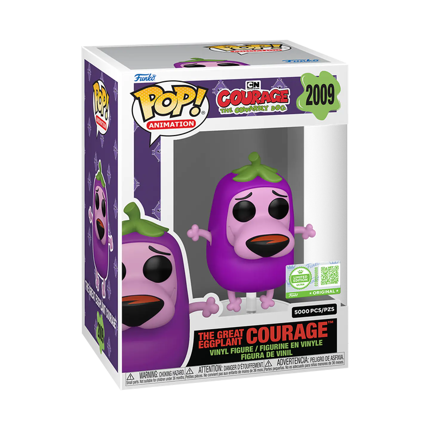 Funko Pop! La Gran Berenjena (Coraje) #2009 Entertainment Earth - Coraje, el perro cobarde 1