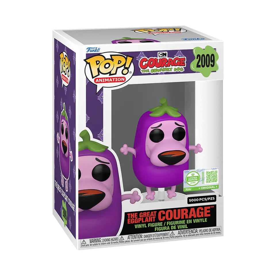 Funko Pop! La Gran Berenjena (Coraje) #2009 Entertainment Earth - Coraje, el perro cobarde 1