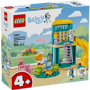 LEGO 11201: Diversión en el Parque de Juegos con Bluey y Chloe