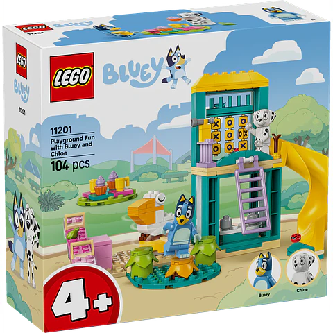 LEGO 11201: Diversión en el Parque de Juegos con Bluey y Chloe