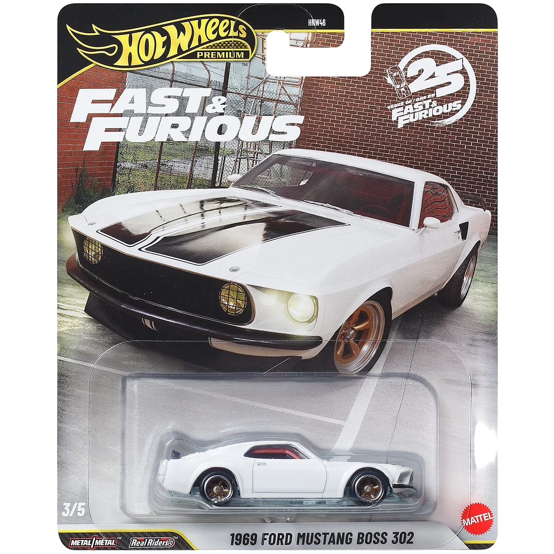Hot Wheels Premium: 1969 Ford Mustang Boss 302 - Fast & Furious 1