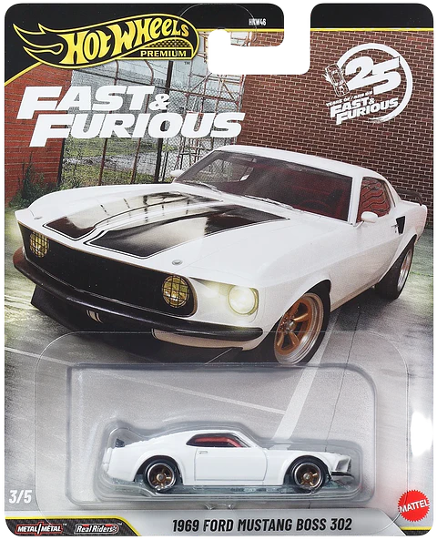 Hot Wheels Premium: 1969 Ford Mustang Boss 302 - Fast & Furious