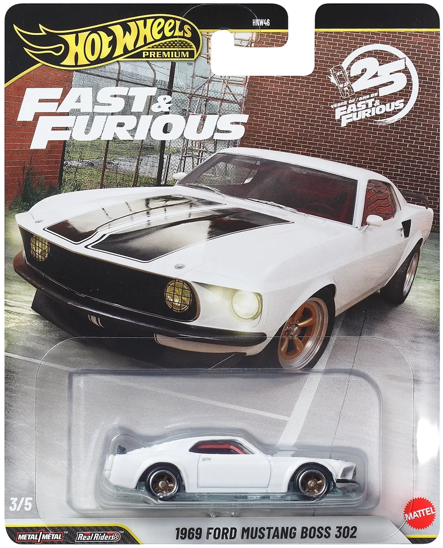 Hot Wheels Premium: 1969 Ford Mustang Boss 302 - Fast & Furious 1