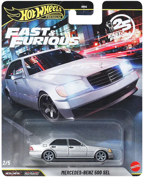 Hot Wheels Premium: Mercedes-Benz 500 SEL - Fast & Furious