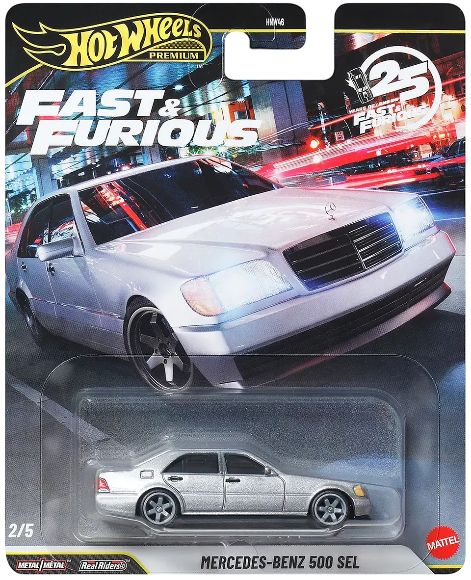 Hot Wheels Premium: Mercedes-Benz 500 SEL - Fast & Furious 1