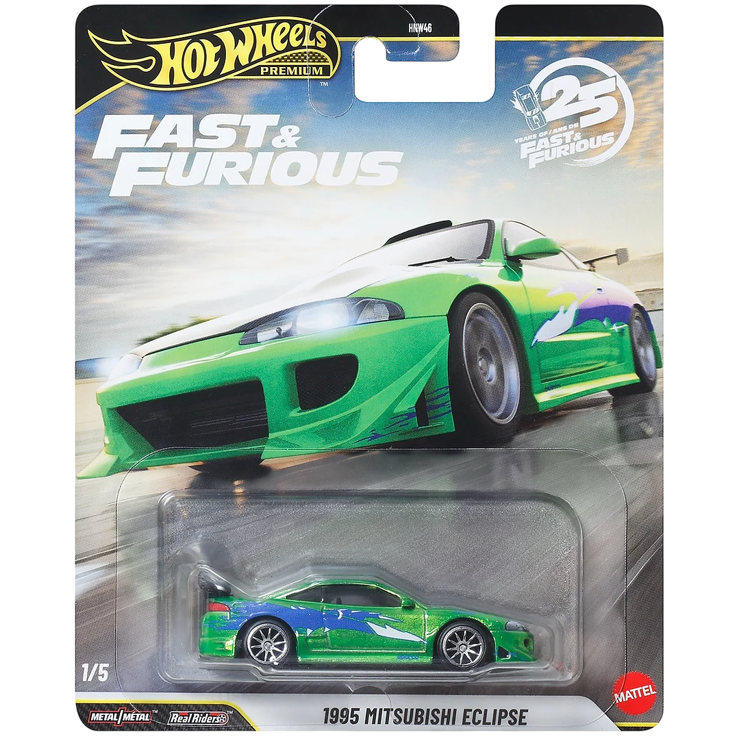 Hot Wheels Premium: 1995 Mitsubishi Eclipse - Fast & Furious 1