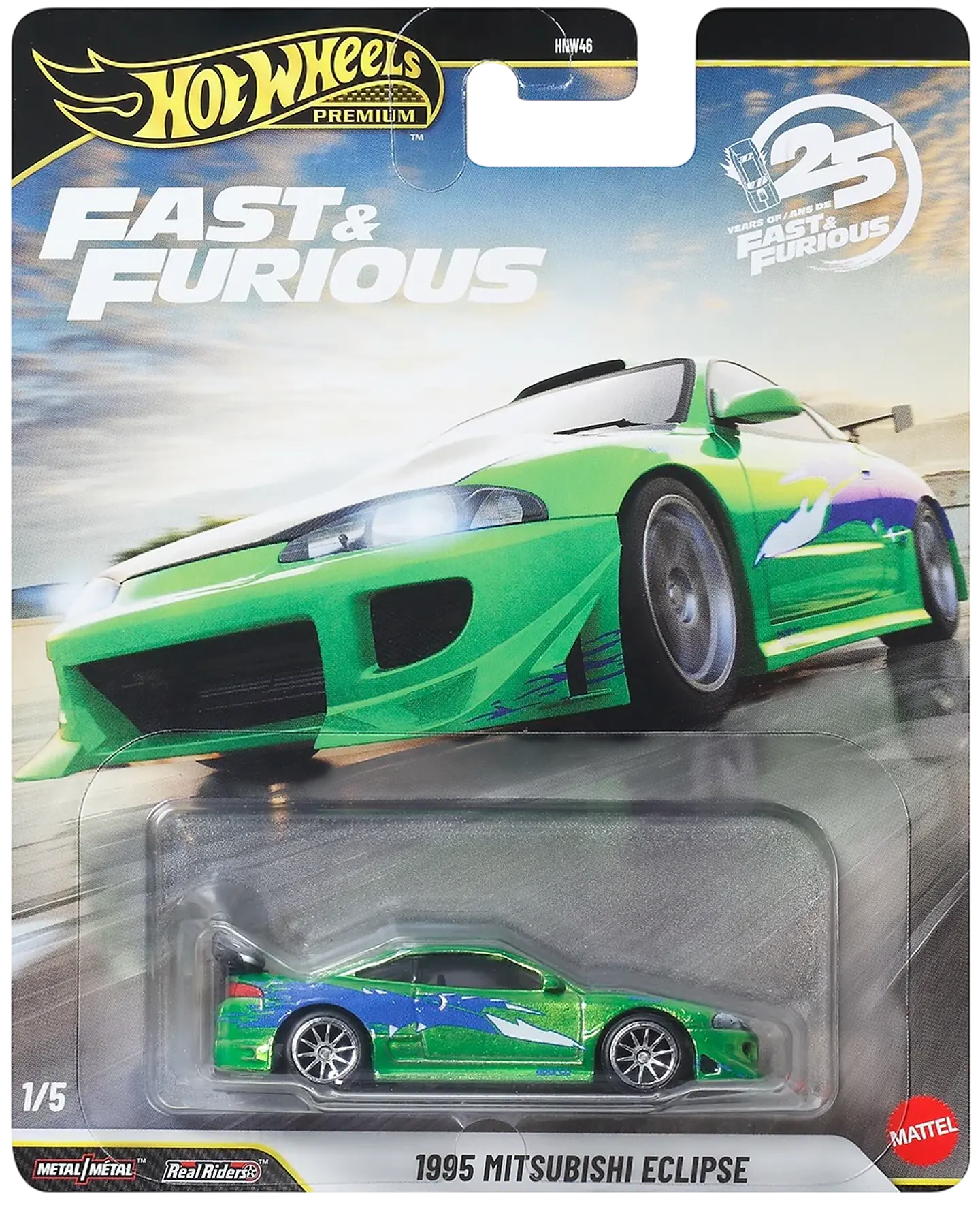 Hot Wheels Premium: 1995 Mitsubishi Eclipse - Fast & Furious 1