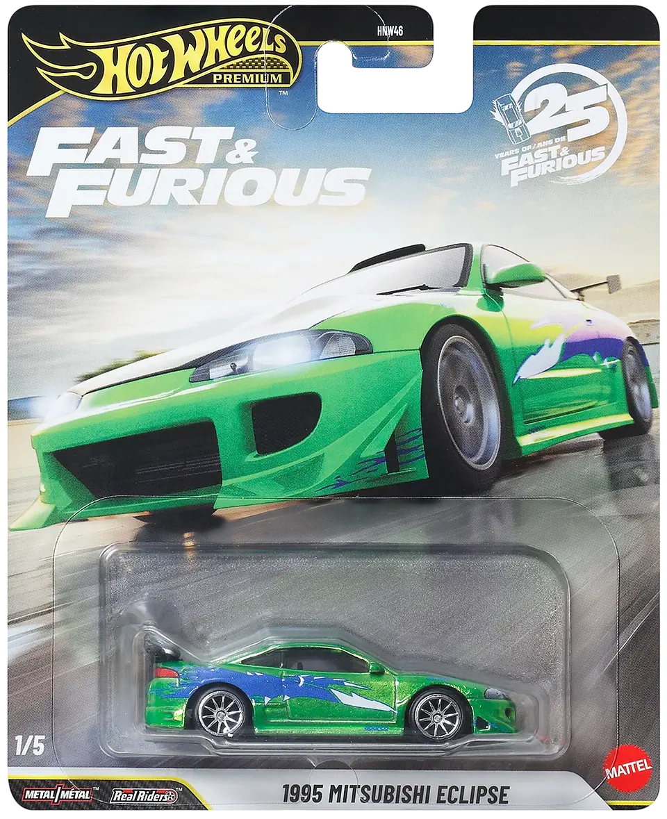 Hot Wheels Premium: 1995 Mitsubishi Eclipse - Fast & Furious 1